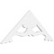 Ekena Millwork Pitch Cornelia Architectural Grade PVC Gable Pediment, 36"W x 15"H x 1"P (10/12) GPP036X015X100CRN - alternate 1